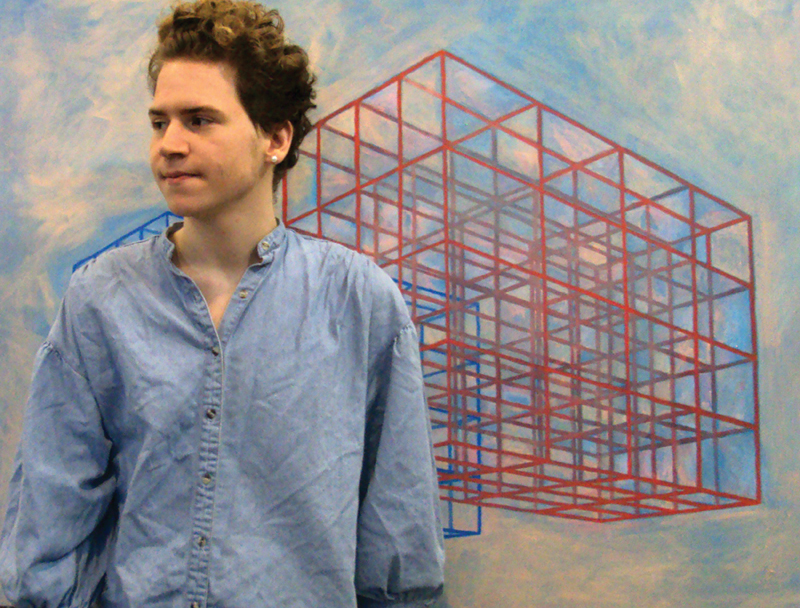 Art student Paul Finch, whose contributions to the STEAM Project at UCF have produced several controversial STEM inspired artifacts, points out that historically, many scientists were artists, and the two fields often overlapped. Michelangelo, for example, was a sculptor, painter and poet in addition to being an architect and engineer, American inventors Robert Fulton and Samuel F.B. Morse were portrait painters before they invented the steamship and the telegraph, respectively. “Most of us [artists] know more about science than people expect,” Finch said. Photo by Ivan Riascos.