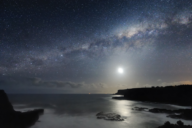 The Milky Way galaxy over Mornington Peninsula, south of Melbourne, Australia. Photo by Alex Cherney.