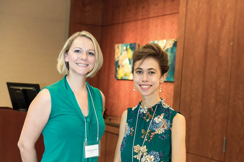 Kristine Romich pictured with her 2017 Summer Internship mentor, Nicholeen Viall-Kepko of NASA Goddard. Photo by Hyun-Joo Kim.