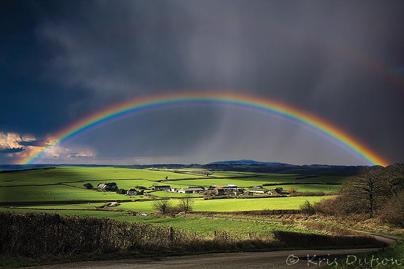 A perfect rainbow. Dorset, UK. Photo ©Kris Dutson. www.southernscenicphotography.co.uk