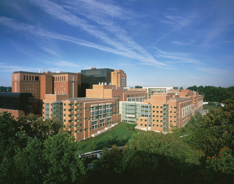 The Mark O. Hatfield Clinical Research Center (Building 10), NIH campus, Bethesda, MD. Photo courtesy of NIH.