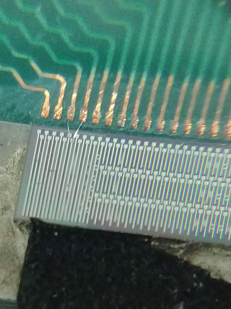  A sample chip which was used in taking the calibration measurements.  Photo courtesy of the author.