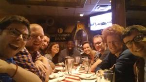 The group of us at TGI Friday's.