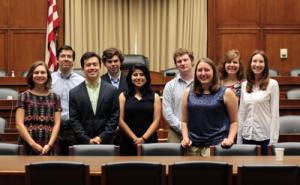 SPS interns visit Congress in a tour organized by Mather Policy interns Elias Kim and Drew Roberts.