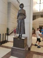 Statue of Jeanette Rankin, the first female representative