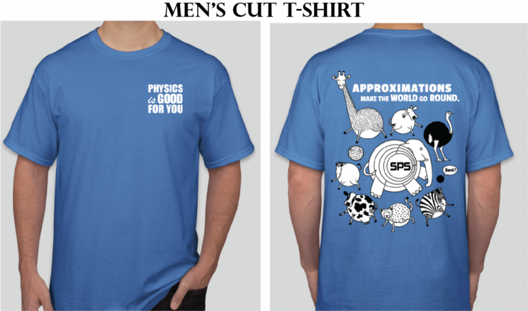 A mock up of the 2018 SPS shirt designed by Michael Welter.