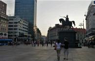 The Zagreb city center, or main square, is recognizable for the statue of King Josip. It is also a pretty important stop to know for the trams, as I realized after missing it once.