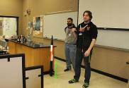Henderson students present a Take 5 on rocketry.