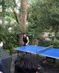 Dinner and ping pong with Cathy O'Riordan, AIP Interim Co-CEO and COO