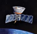 An artist’s illustration of the COBE spacecraft. Image courtesy of NASA.